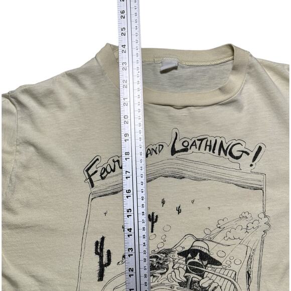 Vintage 70s Hunter S Thompson’s Fear And Loathing T Shirt M/L Ralph Steadman Art - Picture 6 of 7